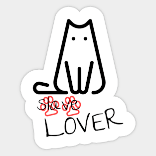 Not Cat sleave | It's Cay lover Sticker